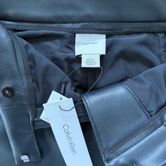 Faux Leather Miniskirt - Picture 3 of 7